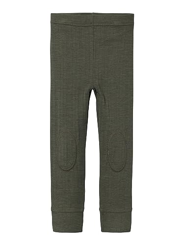 NAME IT Baby - Jungen Nmmwang Wool Ne.longjohn Soli Noos Xxiii Leggings, Beetle, 86 EU