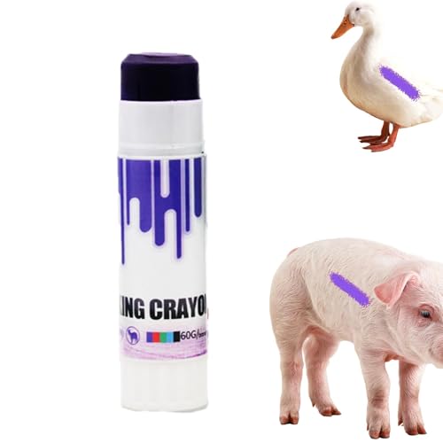Crayón zu markieren Schaf | Signalisierung von Buntstiften für Vieh und Schweine | Langlebiger, nicht -toxischer Marker, helle und sichtbare Farben, perfekt für die Gesundheitskontrolle und Überwachun