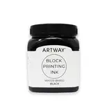 Artway Premium Blockdrucktinte - 250ml - Schwarz -Ideal für Relief, Block und Linoldrucke