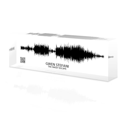 toyofmine Personalisierte Soundwave-Kunst mit scannbarem QR-Code, individueller Sound-Clip für Frau und Freundin, Geschenk für Baby, Herzschlag,Ideal für Hochzeiten, Jubiläen und besondere Anlässe
