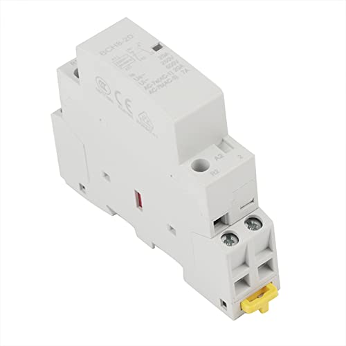 AC Kontaktschalter 2P 20A 24V 220V/230V 50/60Hz DIN-Schienenmontage 1NO 1NC, mit kompaktem Moduldesign, keine Geräusche beim Betrieb (220V/230V)