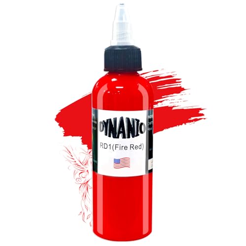 Rot Tattoo Ink 30ml, Rot Premium Tattoo Tinte Super Reine Tinte Tattoo Set Tinte Dynamische und lebendige Farbe Vegan Friendly Tattoo Farbe (30 Millimeter)