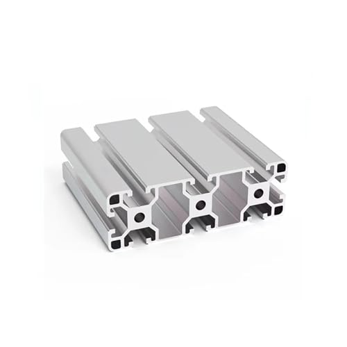 UQMBCEFDQ 1 Stück silbernes 40120 T-Nut-Profil aus eloxiertem Aluminium, extrudiert, 100–1200 mm Länge, lineare Führungsschiene(550mm)