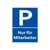 XXL Mitarbeiter Parkplatzschild 30 x 40cm Schild aus stabiler PVC Hartschaumplatte 5mm mit UV-Schutz von STROBO