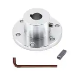 MiJunHD Aluminium Legierung Flansch Kupplung Keyway, 12mm Inner Diameter, Flansch Wellenverbinder für Motor Führungs-Wellen Kupplungen Rad Nabe Flansch DIY Modell Teile (1Stück）