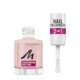 Manhattan Nail Treatment 2in1 Strengthening Base Coat, transparenter Nagellack zur Kräftigung der Nägel, 12 ml