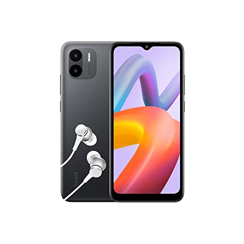 Xiaomi Redmi A2 Smartphone + Kopfhörer, 2+32GB, Handy ohne Vertrag, 6,52" HD+Display, 5.000 mAh, MediaTekHelio G36, 8MP AI Dual Kamera, Dual-SIM, Black (DE Version)