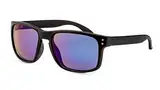 Back in Black Herren Sonnenbrille/Sportliche Sonnenbrille mit eckiger Fassung/Blau verspiegelt F2509840