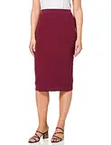 NIZZIN Damen Rock Michelle, Midi, Gr. Small, Rot (Bordeaux 19-1725)