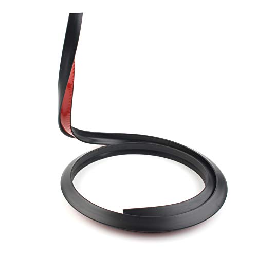 Bacar Universal 60''/1,5 m Auto Rad Reifen Augenbrauen Streifen Auto Rad Kotflügel Flare Augenbrauen Bogen Dichtung Form Trim Lippen Streifen, schwarz