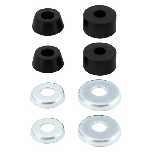 Create idea 1 Set 95A Harte Skateboard-Buchsen Zylinderkissen Kompatibel mit Independent Achsen Kompatibel mit Venture Skateboard Schwarz