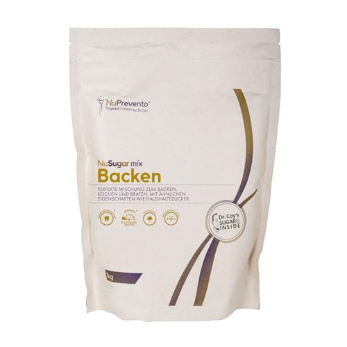 NuPrevento SüßeMix Backen - Backmix - Zuckermischung - Zuckerersatz - 1kg Beutel