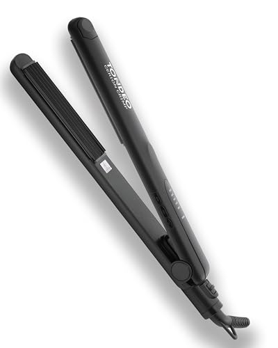 TONDEO Kreppeisen CERION CRIMP | Profi Welleneisen für extra Halt und mehr Volumen | Federgelagerte Heizplatten und einstellbare Temperatur für besonders schonendes Haarstyling