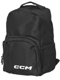 CCM Hockey-Team-Rucksack, große Aufbewahrungstaschen mit Laptop-Fach, verstellbare Schultergurte, Schwarz, Schwarz, 18"H x 12"W x 7.5"D, Rucksack