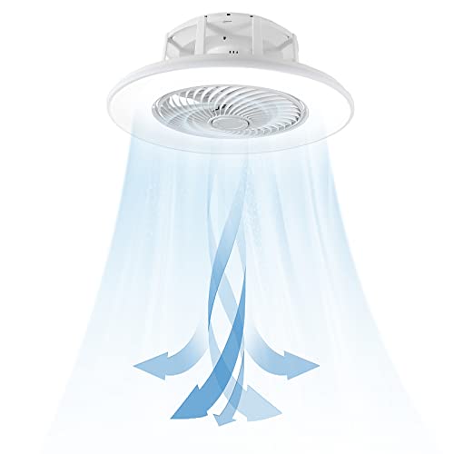 NAIZY 90W Deckenventilator mit Beleuchtung LED Ventilatorlampen mit Fernbedienung Dimmbar Deckenleuchte Morden Leise Ventilator für Wohnzimmer Schlafzimmer