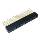 PENGLIN 10 Stück 2x20 Pin 2.54mm Teilung Doppelte Reihen Buchse Pin Header PCB Löten,Doppelte Reihen Stiften Länge 11mm für Breadboard und Elektronik-DIY