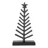 Villeroy & Boch – Black Xmas Dekoobjekt Schwarz, Deko Weihnachtsbaum Klein, Dekoration Weihnachten Modern, Weihnachtsdekorationen, Tischdekoration, Deko Baum, Aluminium, Holz