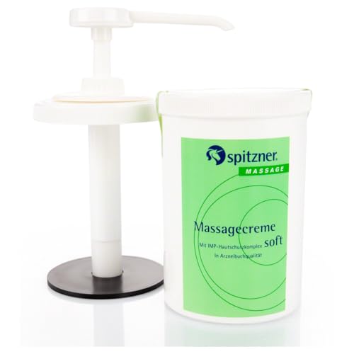 Spitzner Massagecreme soft, 1 l, inkl. Dosierpumpe
