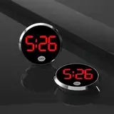 Uhr für Auto Fahrzeug Uhr Autobedarf Neuheit Auto Innenraum Uhr Typ ABS Leuchtende Auto Schwarz Uhr Zubehör Auto Auto