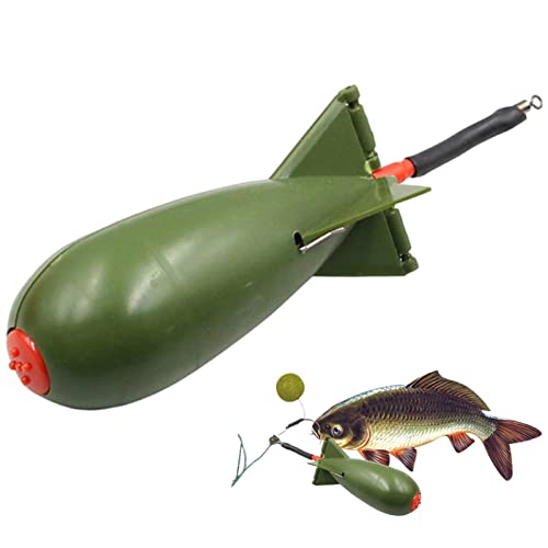 Spod Angelbombe, Futterspender für Karpfenangeln, Köderwerfer, tragbar, PP, Karpfenfutter, große Bombe, Schwimmer, Köderhalter, Futter, 14,5 cm