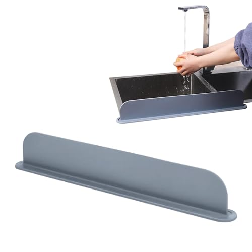 Generisch Silikon Küchenspüle Spritzschutz, 52cm Wasserleitblech Waschbecken Spritzschutz, Wiederverwendbare Protector Für Küche Küchenspüle Badezimmer Arbeitsplatte Schützen