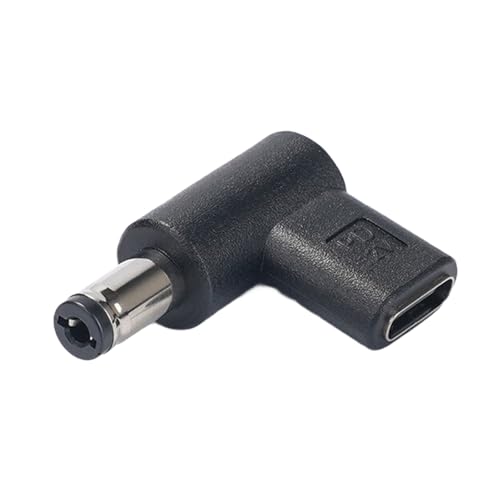 USB C auf DC5525/5521 Konverter Typ C auf 5,5 x 2,1 mm/5,5 x 2,5 mm Ladeadapteranschluss für Outdoor-Tests und Reisen