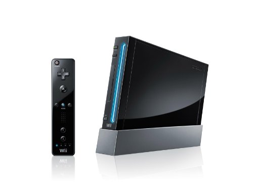 Nintendo Wii "Mario Kart Pak" - Konsole inkl. Wii Sports, Mario Kart Wii, Wii Lenkrad + Remote Plus Controller, schwarz