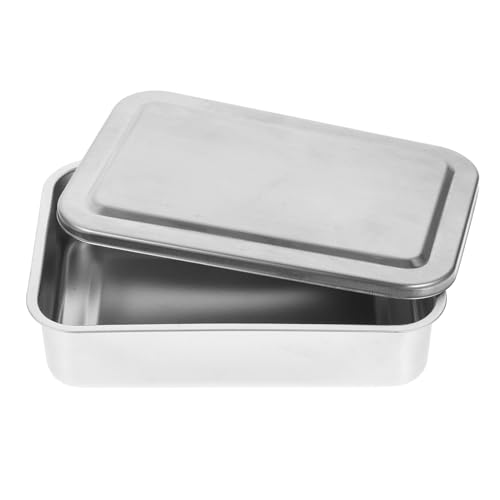 HEALEEP Tablett mit Deckel Vielseitiges Medizinisches Lagerbehälter für Laborbedarf Flaches Tablett für Instrumente Robustes Design für Sichere Anwendung