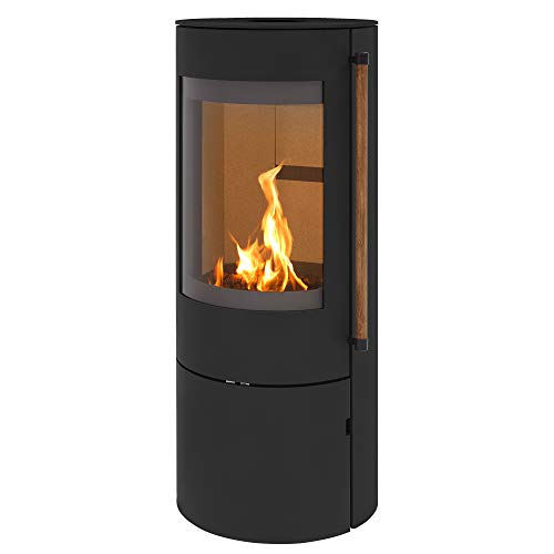 H&M Germany Kaminofen EVO 2.1 Stahl Schwarz Ofen Heizofen Holzofen Kamin 7kw