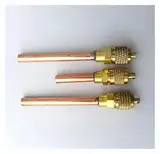 1pc O/D 6.3mm Length 40/60/90mm Copper Gas Access Valve With Coper Tube(6.35x0.6x90mm)