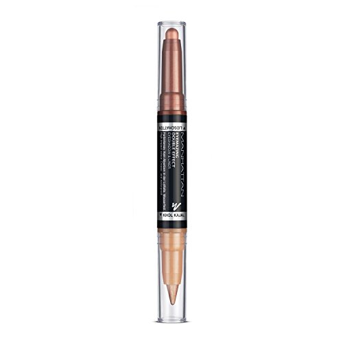 Manhattan Eyemazing Double Effect Eyeshadow & Liner – Brauner 2-in-1 Lidschatten & Eyeliner Stift zum Drehen – Farbe 003 Bohemian Bronze – 1 x 1.6g