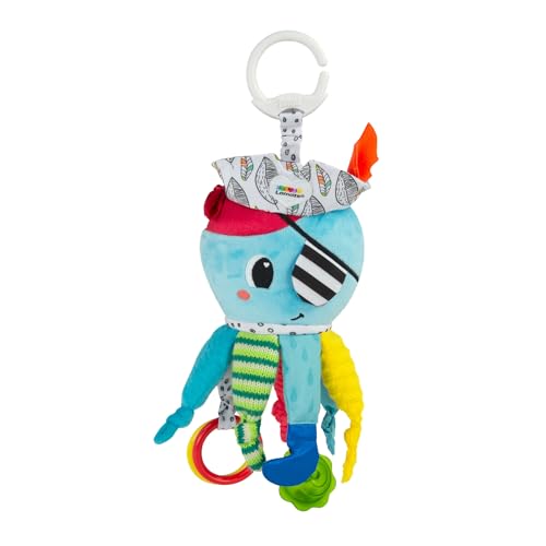 Lamaze Baby Spielzeug "Captain Calamari, die Piratenkrake" Clip & Go, Hochwertiges Kleinkindspielzeug, Stärkung der Eltern-Kind-Beziehung, Baby Spielzeug, 0-6 Monate