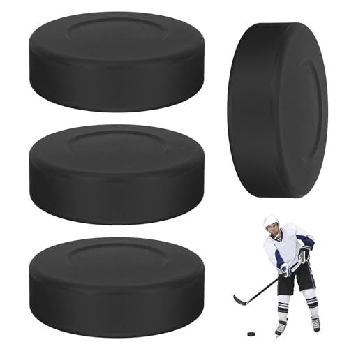 PIUpiuLIANG Hockey -Pucks, 4PCS -Eishockey -Pucks, Dia..2, 8 Dicke 0, 8 Schwarzer Roller Puck für Innenbodenspiele im Freien Party Sportart der Outdoor -Sportart