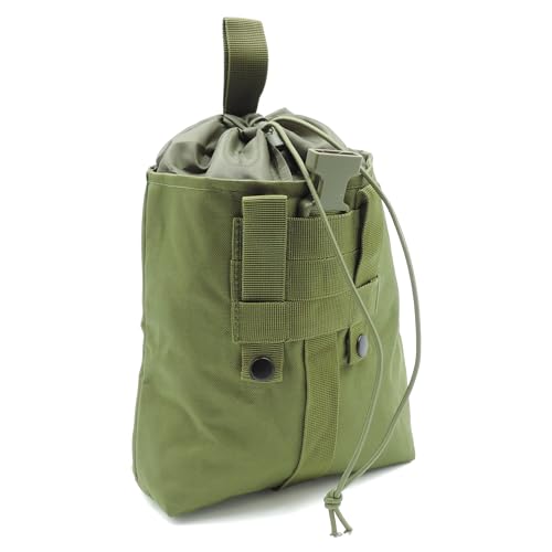 TacFirst Dump Pouch Molle T360 Müllbeutel Rollsack Bundeswehr Tasche (Tac Oliv, 4.5L)