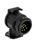 QWORK Adapter 13 auf 7 Polig, 12V Wasserdicht Adapter Anhänger 13 auf 7 für Anhängerkupplung