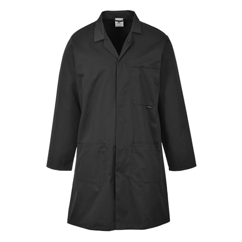 Portwest Standard Berufskittel, Größe: L, Farbe: Schwarz, 2852BKRL