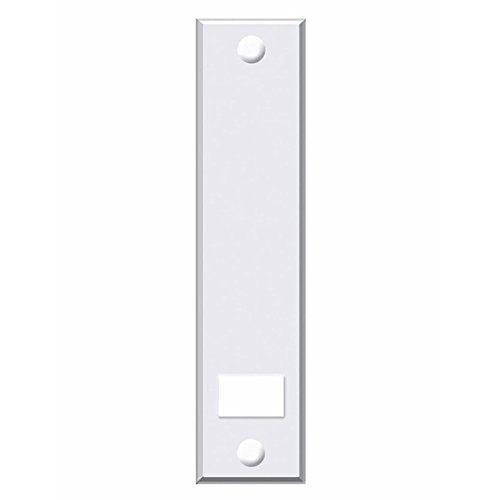 Abdeckplatte (Blende) mit Lochabstand 21,5cm eckig weiß - 2 Stück -