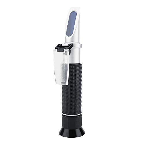 Salinity Refraktometer Handheld 0-100%, Salz Konzentration Tester Meter mit automatischer Temperaturkompensation für Meerwasser und Meeresfischerei Aquaristik