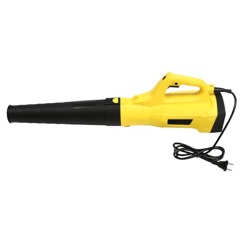 Laubbläser, 3000W 90x20x35cm Sechs Geschwindigkeitsstufen, für die Rasenpflege Laubbläser Elektrogebläse, Herabgefallene Blätter, Müll, Staub, Spinnweben(Gelb)