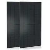Solarmodul 500W, Bifazial Monokristallines Solarpanel Einzelsolarmodul, Photovoltaik PV Anlage für Haus Dach Terrasse Balkon, 2 Stück