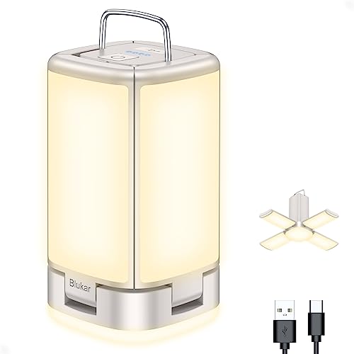 Blukar LED Campinglampe, Superhell 112 LEDs Camping Laterne mit 7 Lichtmodi, USB C Wiederaufladbare 10+ Std. Betriebsdauer Multifunktional Notfallleuchte Zeltlampe für Camp, Wandern, Notfall usw.