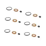 DLUKFOI 6x O-Ring Reparatursatz Kraftstoff Einspritzdüsen Dichtungen Injektor Dichtungssatz Für Audi A4 Q5 Q7 059130519B