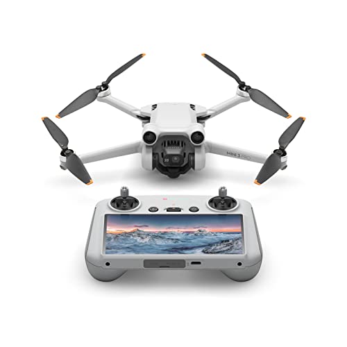 DJI Mini 3 Pro mit DJI Smart Control – Leichte und faltbare Kameradrohne mit 4K/60fps Videos, 48 MP Fotos, 34 Minuten Flugzeit, Hindernisvermeidung in 3 Richtungen