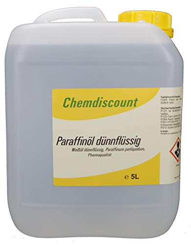 5Liter Paraffinöl dünnflüssig, entspricht Ph.Eur, medizinisch, Paraffinum Perliquidum, Pharmaqualität