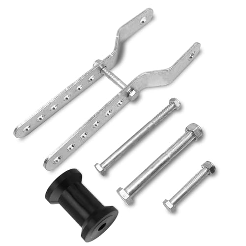 Bootsanhänger Kielrolle - Gummi Kielrolle - 12,7 cm Gummischaft Kiel, Gummi Kielrolle mit Stahlpaneelhalterung Montage für Bootsanhänger Zubehör