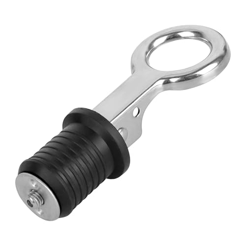 CTDMJ® Lenzstopfen 25mm, Boote Ablassstopfen für Boote Marine Ablassschraube 304 Edelstahl Griff Marine Bootszubehör Boot Ablassschraube für Beiboot Kajak Kanu Marine Yacht Schnellboot