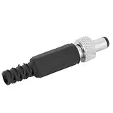 DC-Stecker, 20-tlg. 5,5 mm x 2,1 mm Löt-Netzteil-Anschlussadapter mit Verriegelung aus Kunststoff Metall für die Reparatur von Stromkabeln für Audio-Media-Player