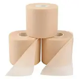 3 Rollen Schaumstoff Tape, Schaum Sports Tape Baseball Handgelenk Band Athletische Knöchel Band Pre Wrap Stirnbänder Atmungsaktive Pre Wrap Tape Bandrolle für Handgelenk Knöchel Knie Bein (Hautfarbe)