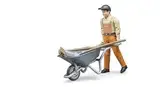 bruder 62130 - bworld Figurenset Kommunalarbeiter - 1:16 Spielzeugfigur, Baufahrzeug, Bauarbeiter, Bauernhof, Mensch
