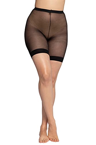 Ulla Popken Damen Strumpfpanty Funktionsunterwäsche, Schwarz, 56-58 EU